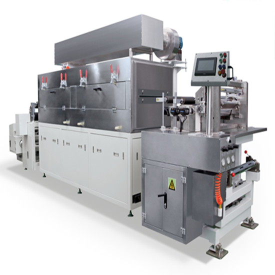 Máquina de recubrimiento continuo e intermitente de electrodos de batería de transferencia de tres rodillos de rollo a rollo