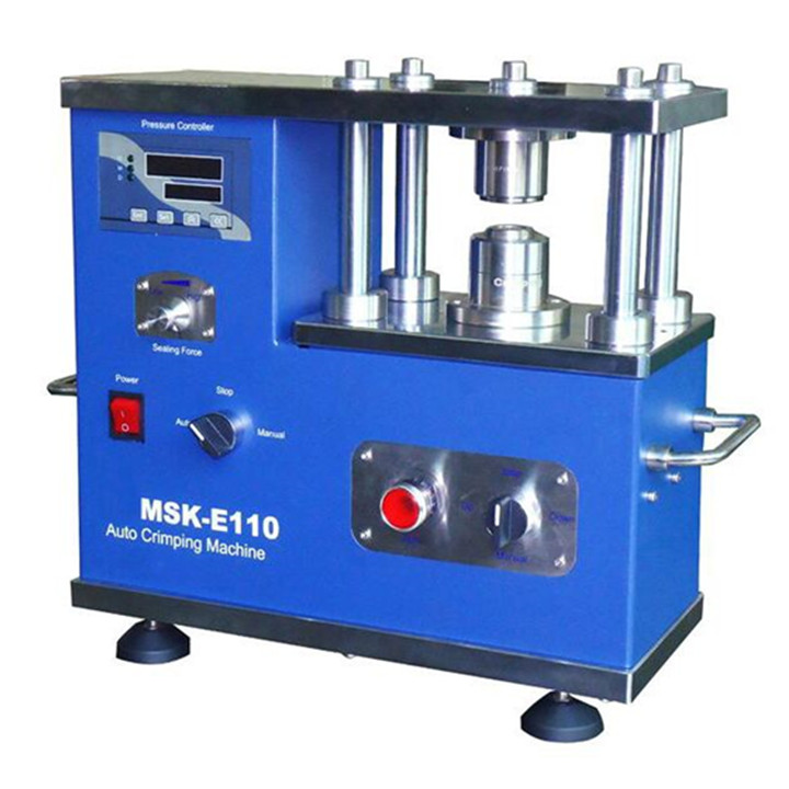 Crimpadora eléctrica de presión ajustable para pilas de botón