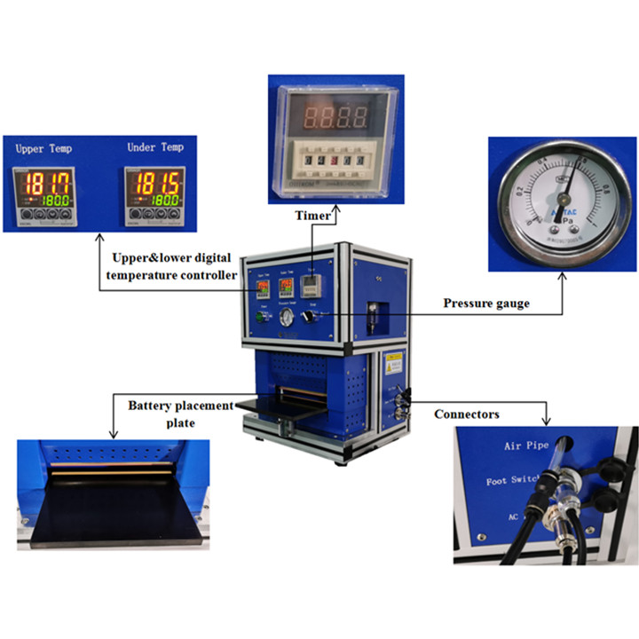 Selladora al vacío de celdas tipo bolsa