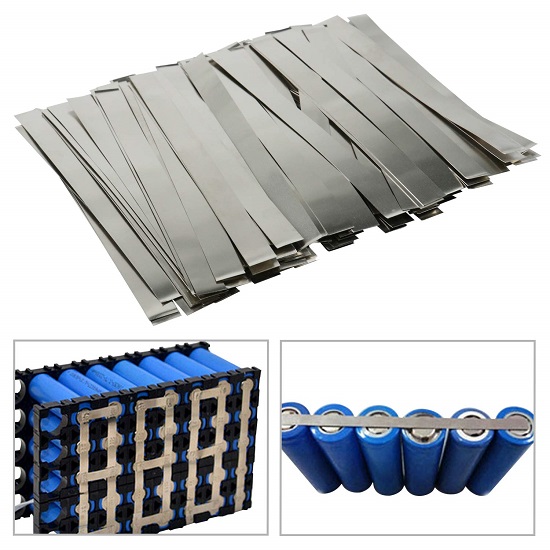 tiras de níquel puro