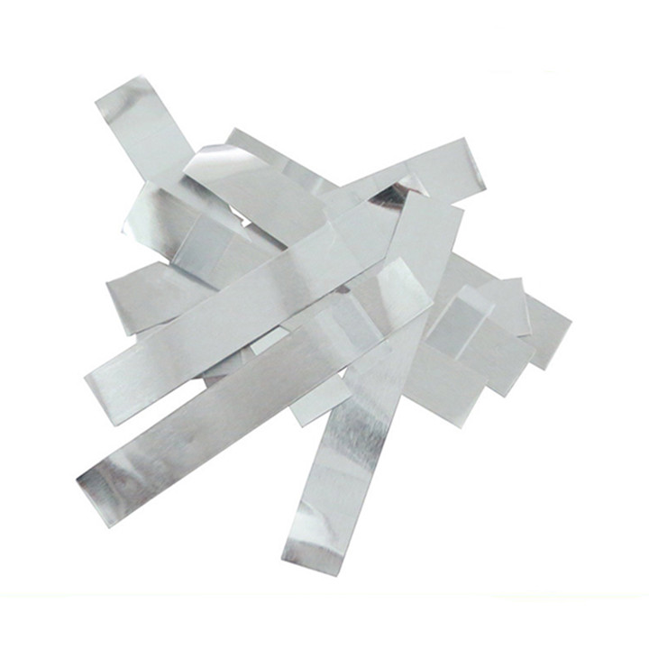 Pestañas de aluminio para material de batería