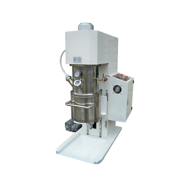 Mezcladora planetaria al vacío de 5L, 10L, 30L y 50L con bomba de vacío y enfriador de agua para la fabricación de baterías de iones de litio.