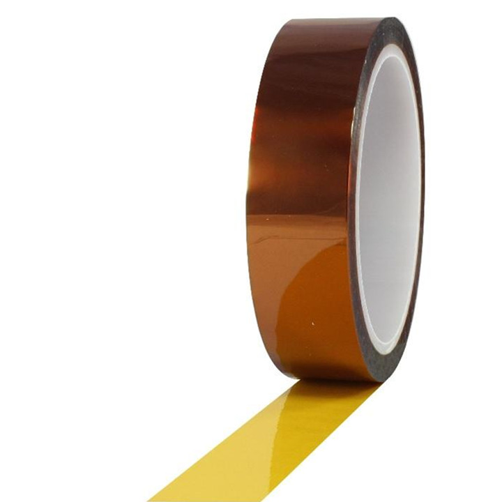 Cinta de poliimida de 10 mm de ancho, cinta KAPTON de alta temperatura para fijación y flejado de electrodos de baterías de litio