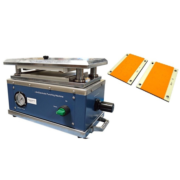Troqueladora de electrodos para celdas de bolsa pequeñas para corte de electrodos y preparación de celdas de bolsa