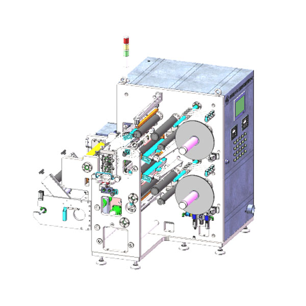 Máquina cortadora automática de rollo a rollo para láminas de cátodo y ánodo de baterías de litio