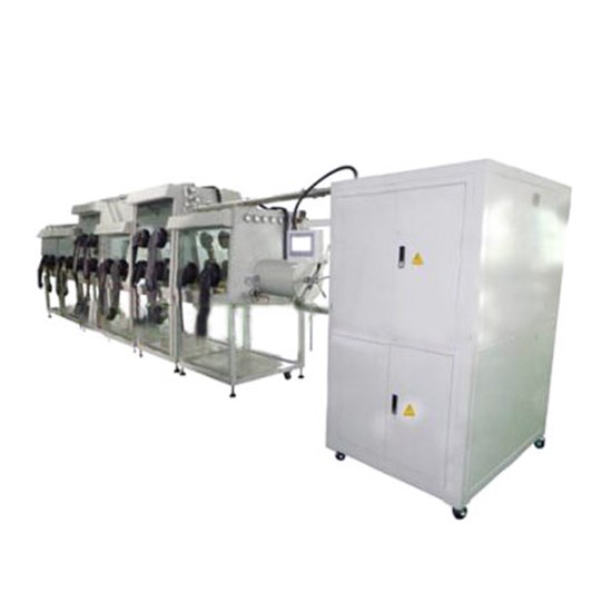 Caja de guantes de vacío para el desarrollo y producción de supercondensadores