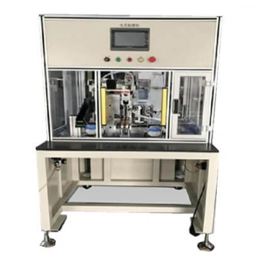 Máquina automática para pegar MYLAR tras el sellado superior y lateral de las bolsas de litio