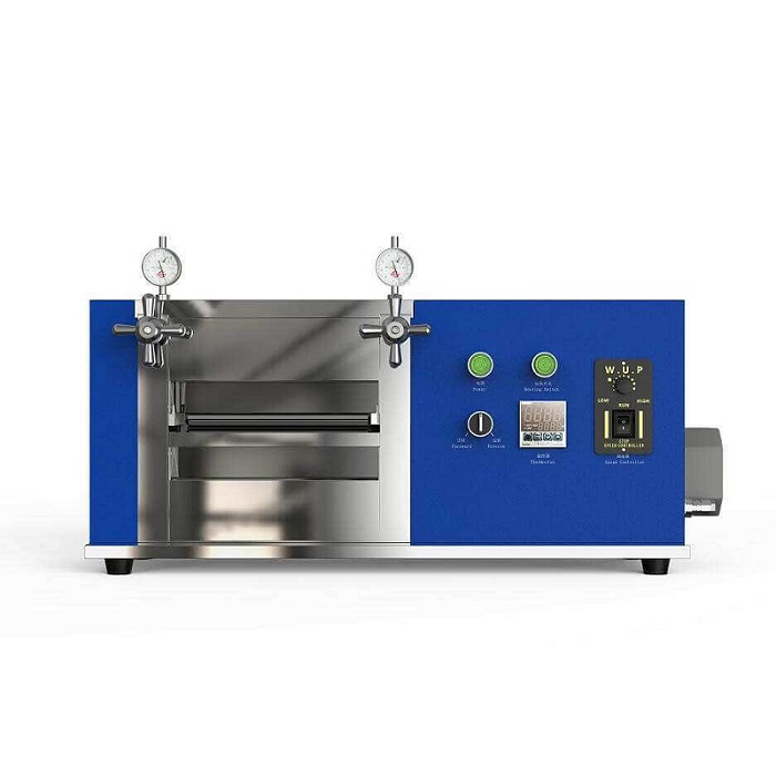 Máquina de prensado en caliente de calandra de laboratorio para la fabricación de electrodos de baterías de iones de sodio