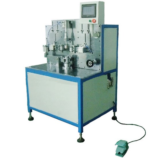 Máquina de canalización vertical para supercondensadores con pantallas táctiles