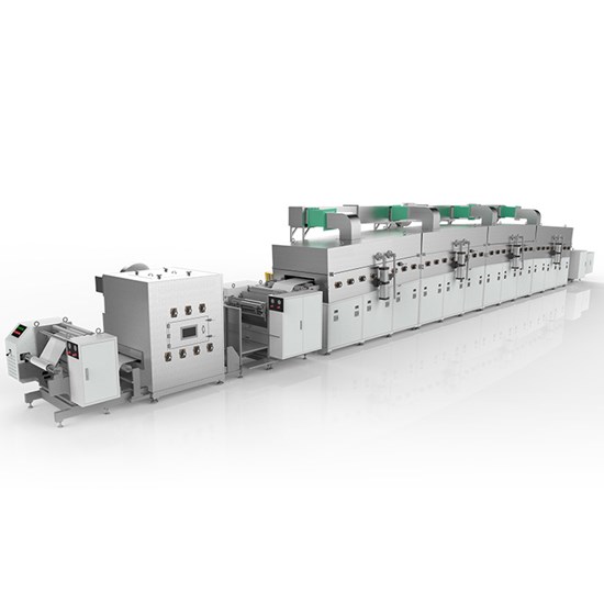 Máquina de recubrimiento de diafragma con interfaz de pantalla táctil para línea de producción