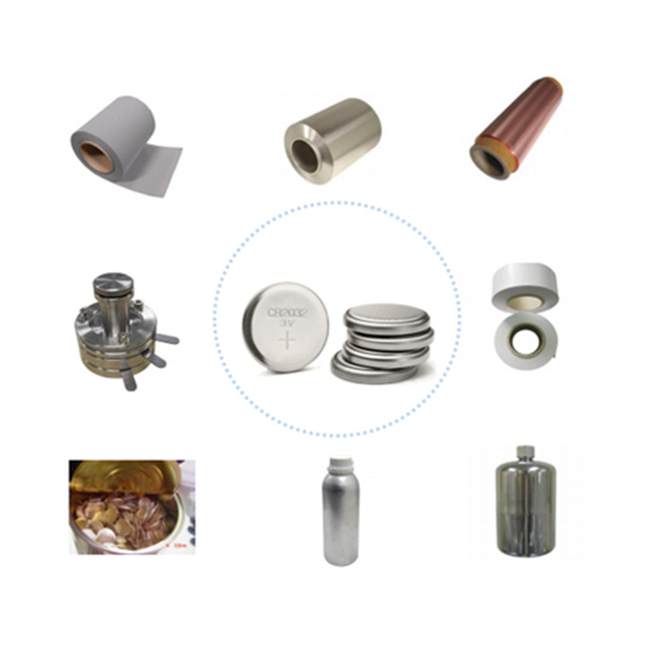 Materiales de celdas de botón de laboratorio para la investigación y producción de baterías