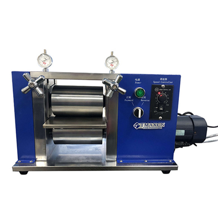 Máquina de calandrado térmico para celdas de botón