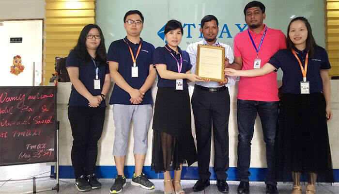 Visita de negocios desde Francia