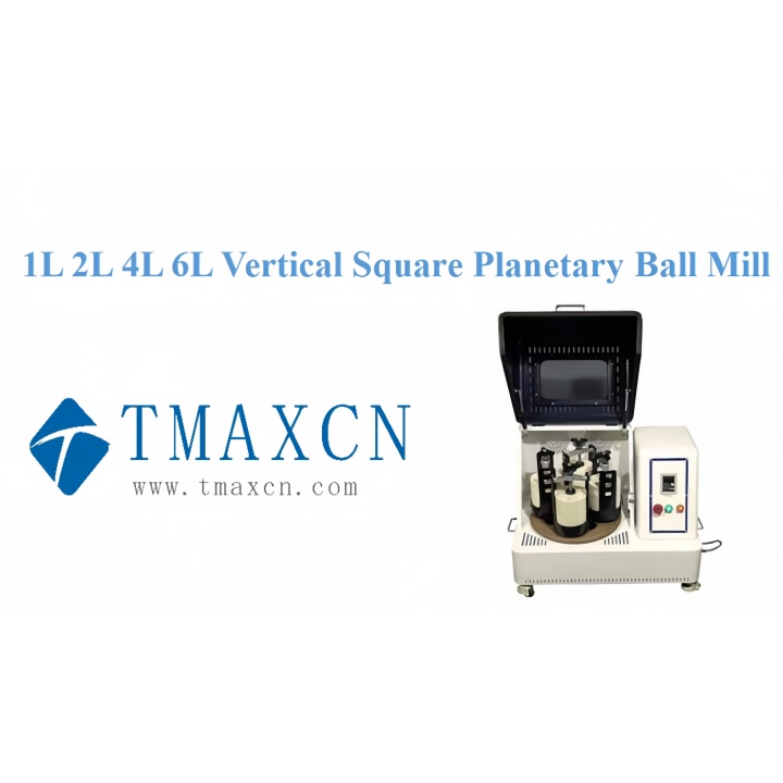 Molino de bolas planetario cuadrado vertical de 1L, 2L, 4L y 6L