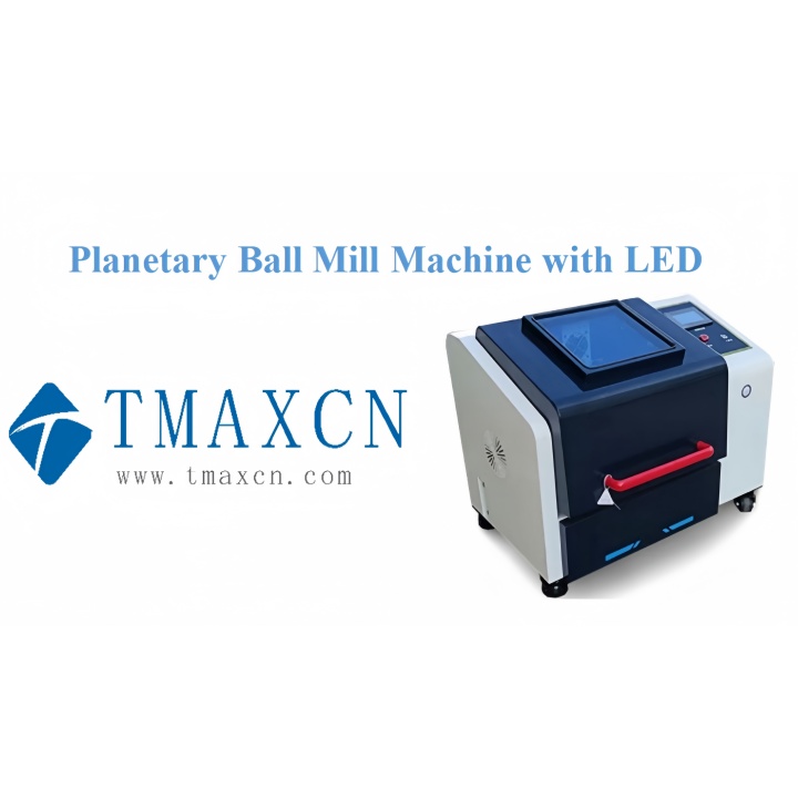 Molino de bolas planetario con LED