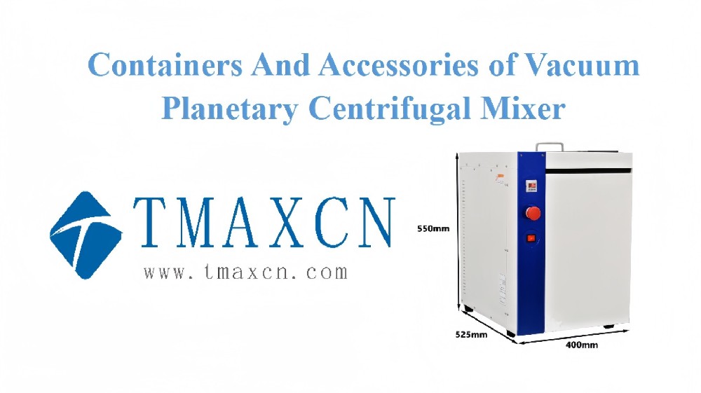 Contenedores y accesorios del mezclador centrífugo planetario al vacío
