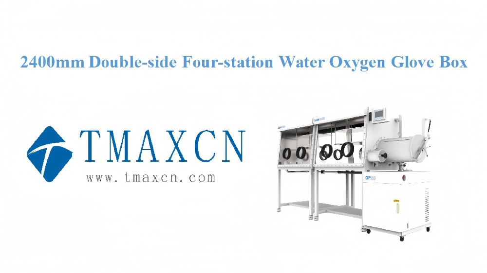 Caja de guantes de oxígeno y agua de cuatro estaciones y doble cara de 2400 mm