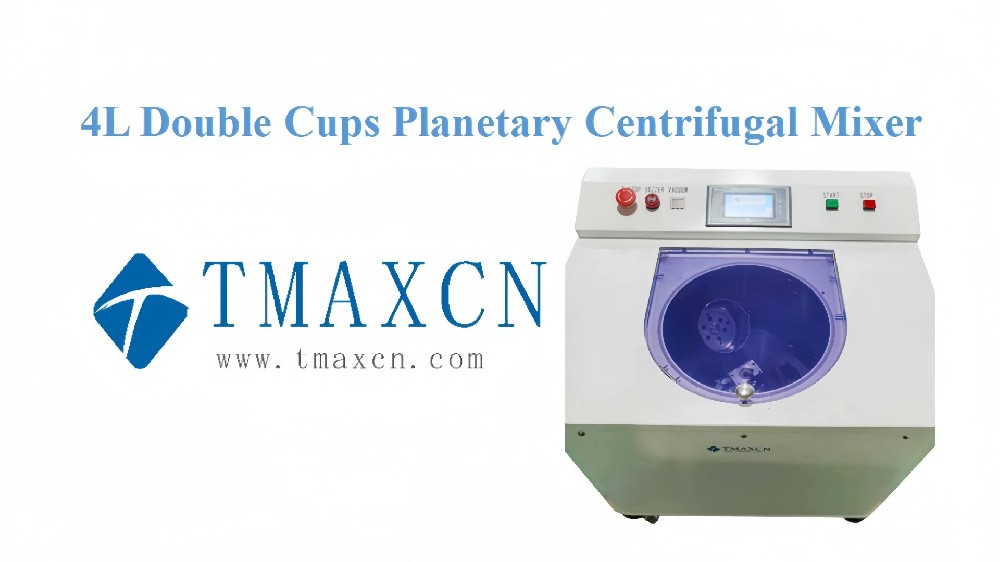 Mezclador centrífugo planetario de doble vaso de 4 l
